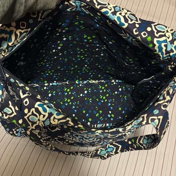 NWOT blue Vera Bradley pleated tote - Picture 6 of 12